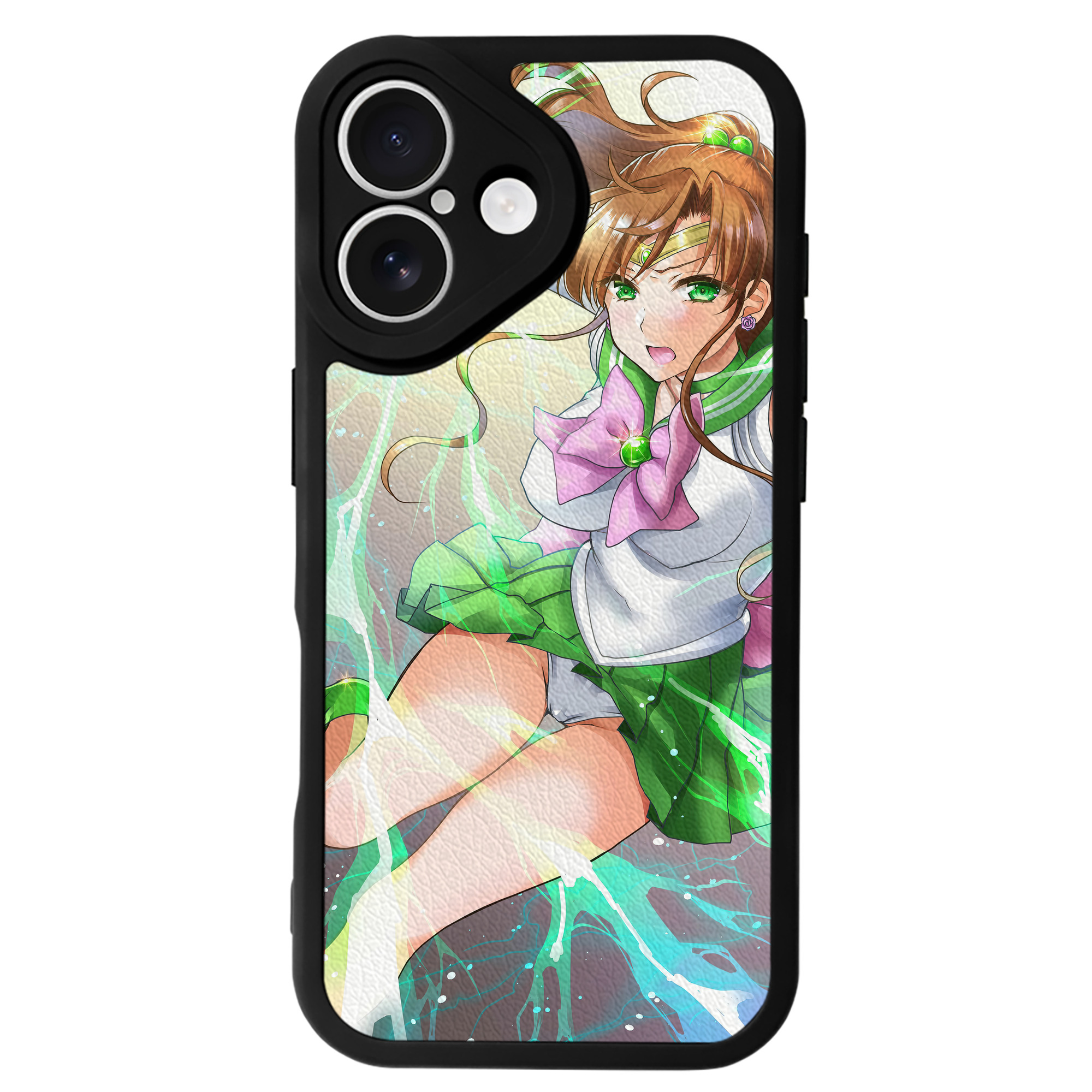 （画像用） 美少女戦士セーラームーン Sailor Moon 【iPhone 16シリーズ対応】シリコンスマホケース（レザー調） 材質：シリコン